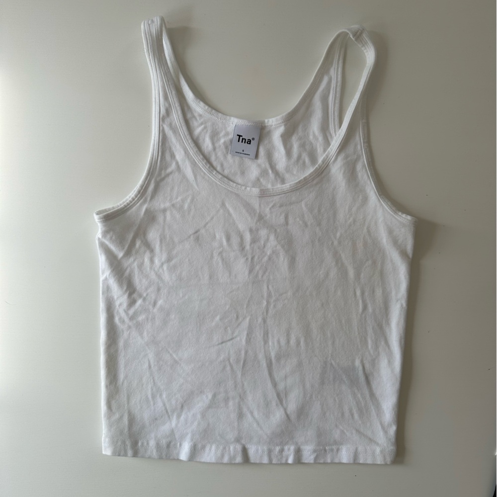 TNA scoop tank top - White